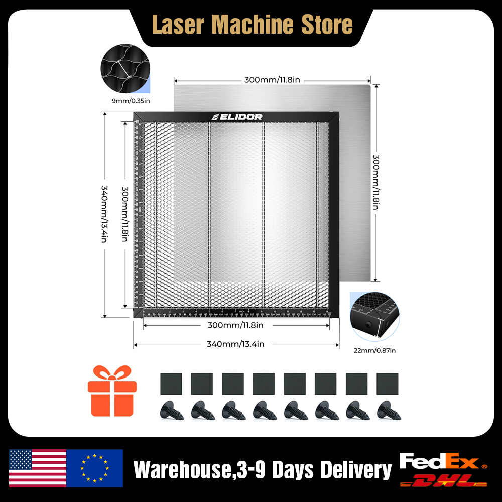 Honeycomb Laser Bed - Рабочий стол ELIDOR Laser Honeycomb 340x340