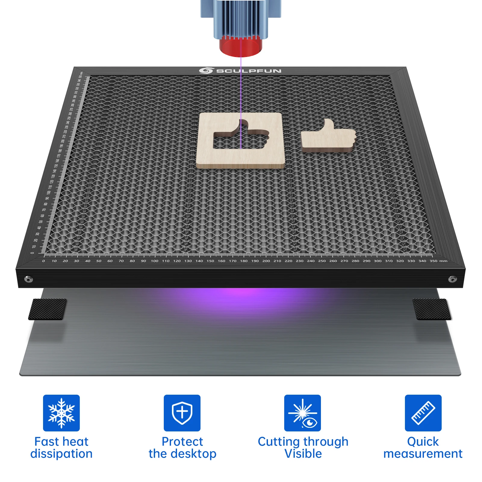 Рабочая кровать с лазерным гра – обзор и цена Honeycomb Laser Bed